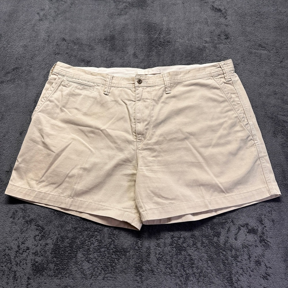 Polo‎ Ralph Lauren Chino Shorts Mens 42 Tan Relaxed Fit Cotton Twill Khaki 5"